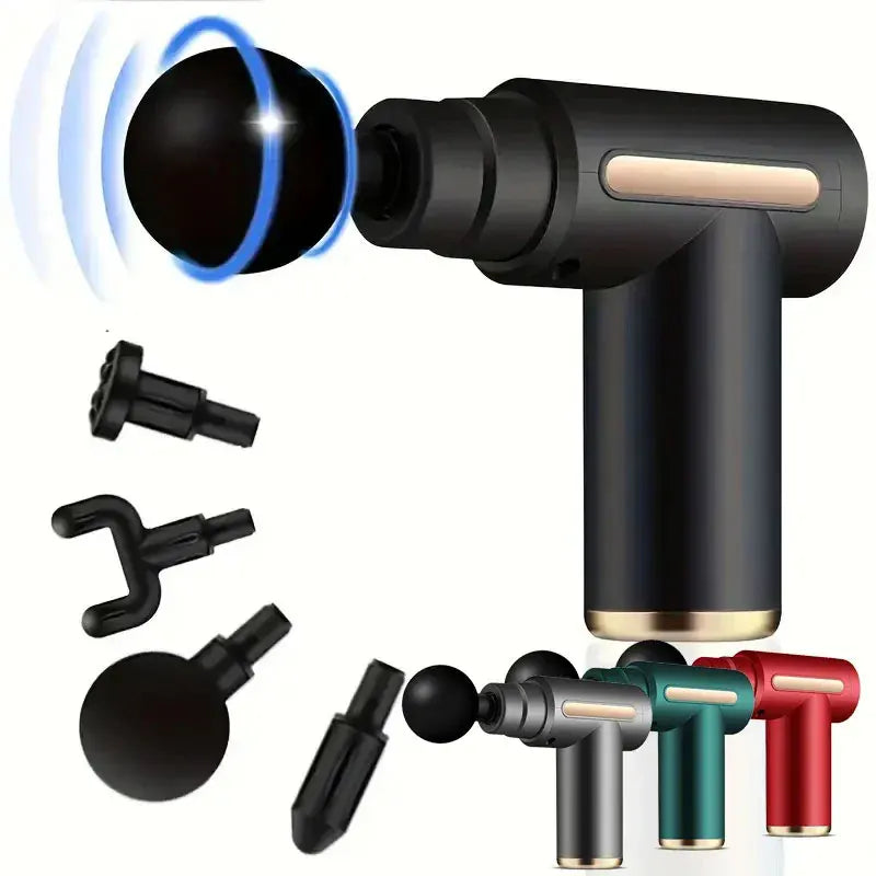 Pistolet de massage portable pour fascias 2027, mini appareil léger et réglable pour massage des tissus profonds, vitesse réglable, pour tout le corps