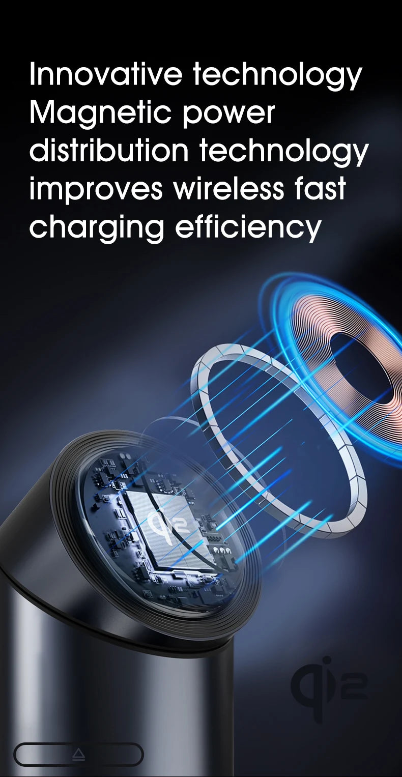Chargeur sans fil magnétique tactile Android, iPhone, iWatch, Airpods, station de charge rapide