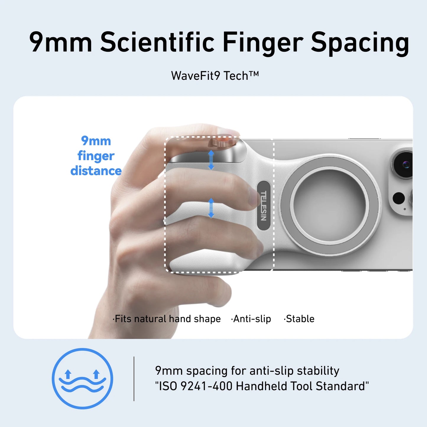 AA Poignée magnétique pour téléphone portable, support de téléphone, aide à la prise de vue, télécommande, pour iPhone, Huawei, Samsung