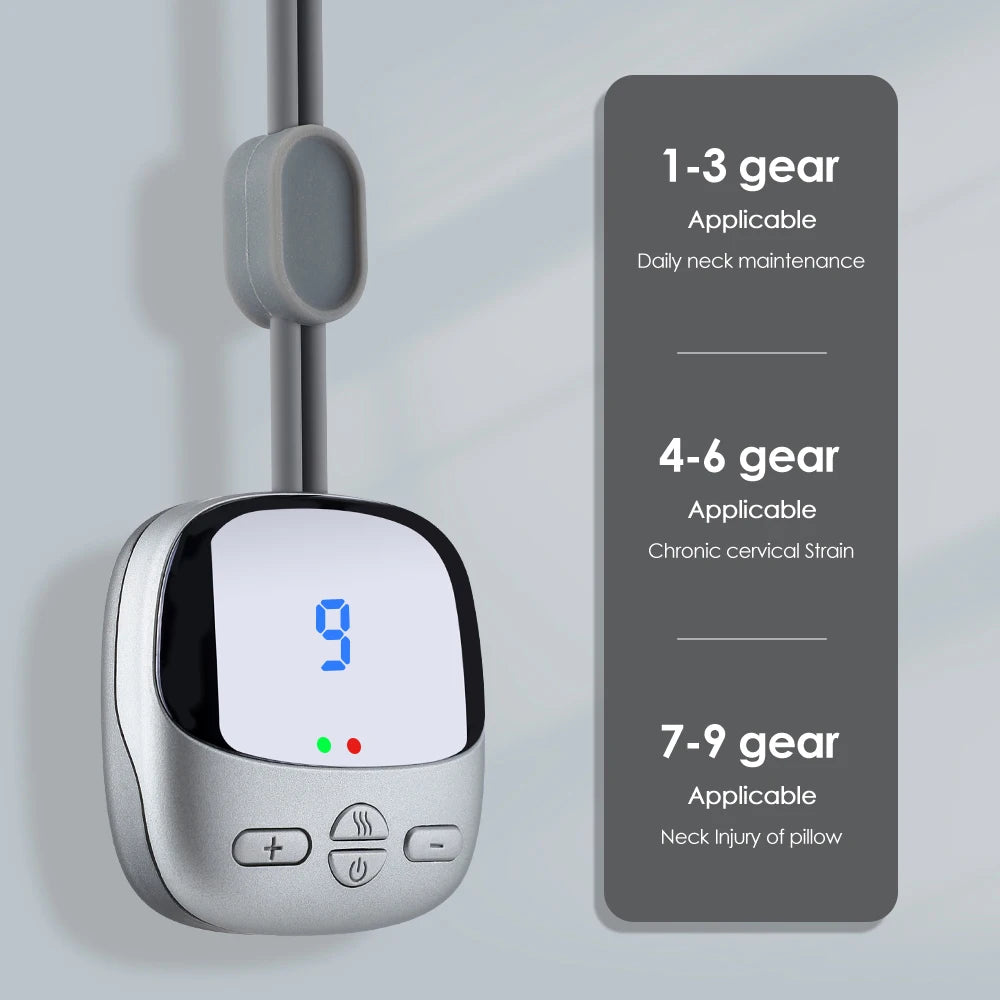 Masseur Cervical Intelligent – TENS/EMS, Chauffant et Portable