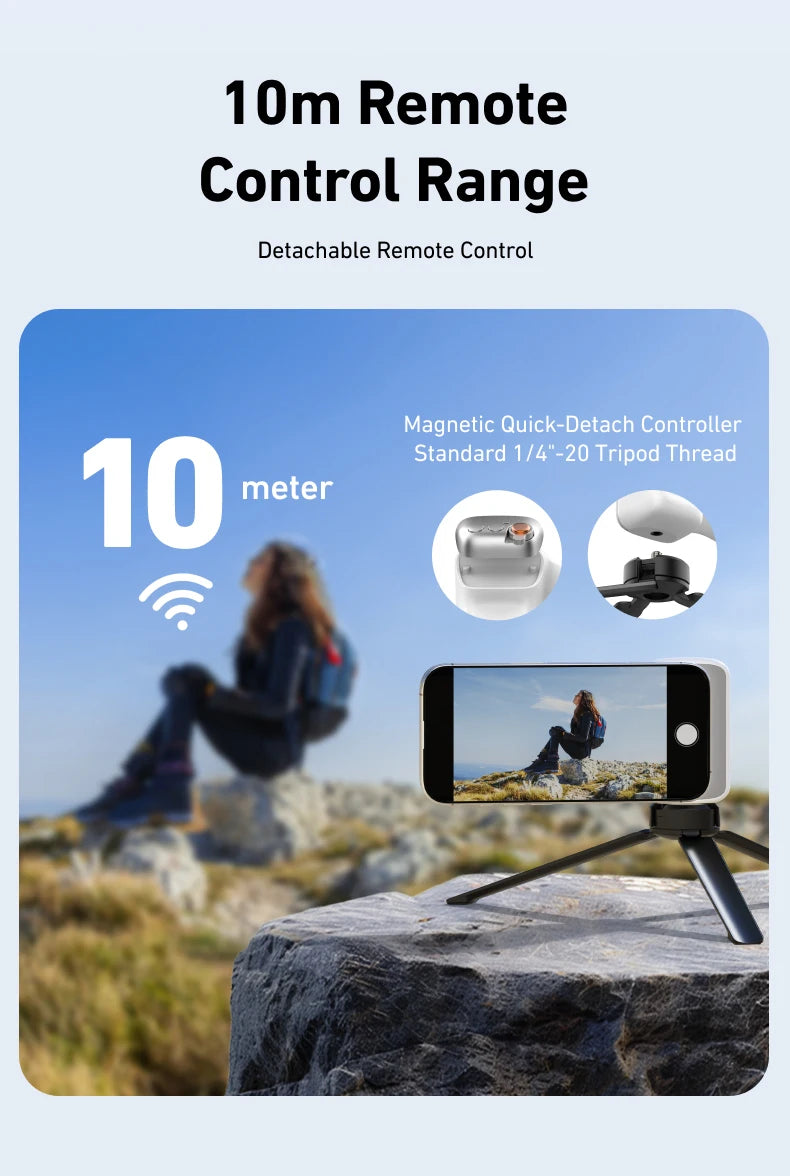 AA Poignée magnétique pour téléphone portable, support de téléphone, aide à la prise de vue, télécommande, pour iPhone, Huawei, Samsung