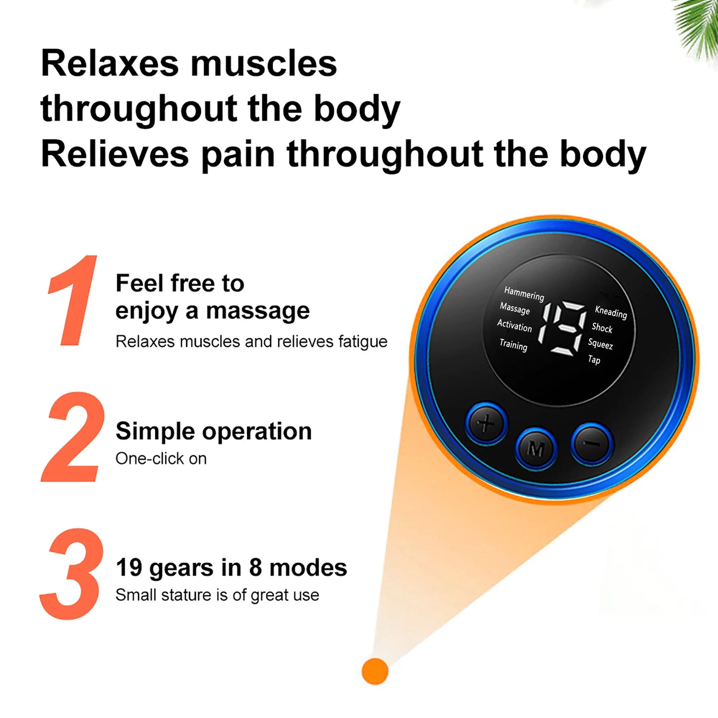 Mini masseur de cou électrique EMS, patch de massage pour les vertèbres cervicales et dorsales, 8 modes, soulage la fatigue musculaire