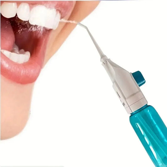 Irrigateur buccal haute pression domestique Dents portables Eau propre Fil dentaire Manuel Eau haute pression Cure-dent
