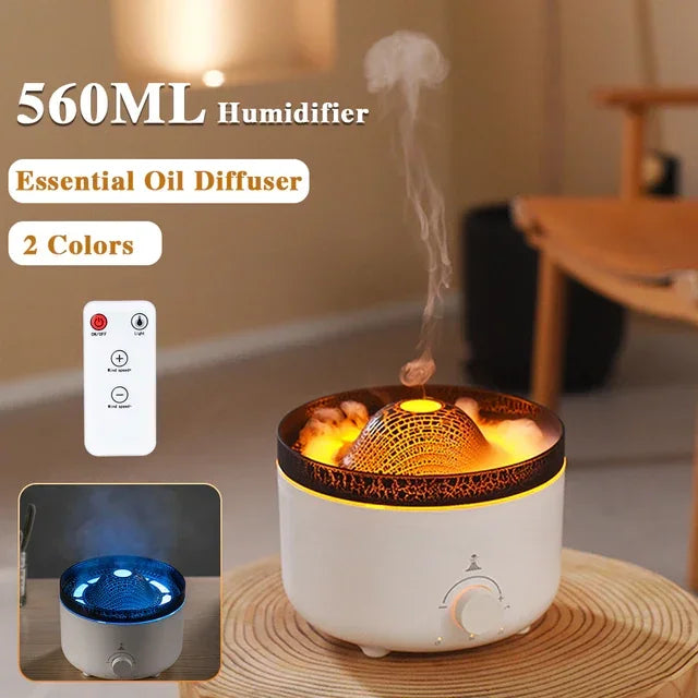 Diffuseur Flamme Volcan – Humidificateur et Parfum d’Ambiance