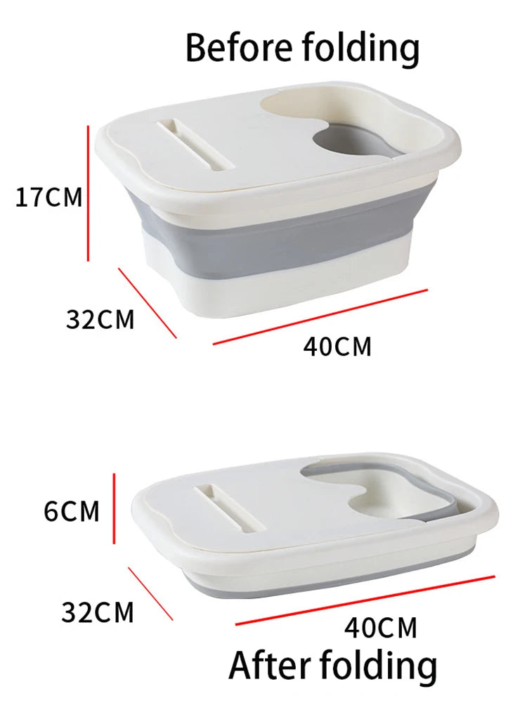 Bain de Pieds Pliable – Bassin de Massage et Spa à Domicile