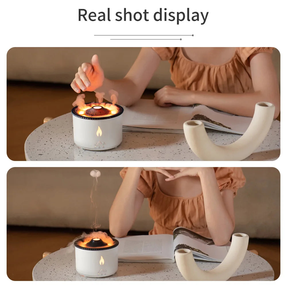 Diffuseur Flamme Volcan – Humidificateur et Parfum d’Ambiance