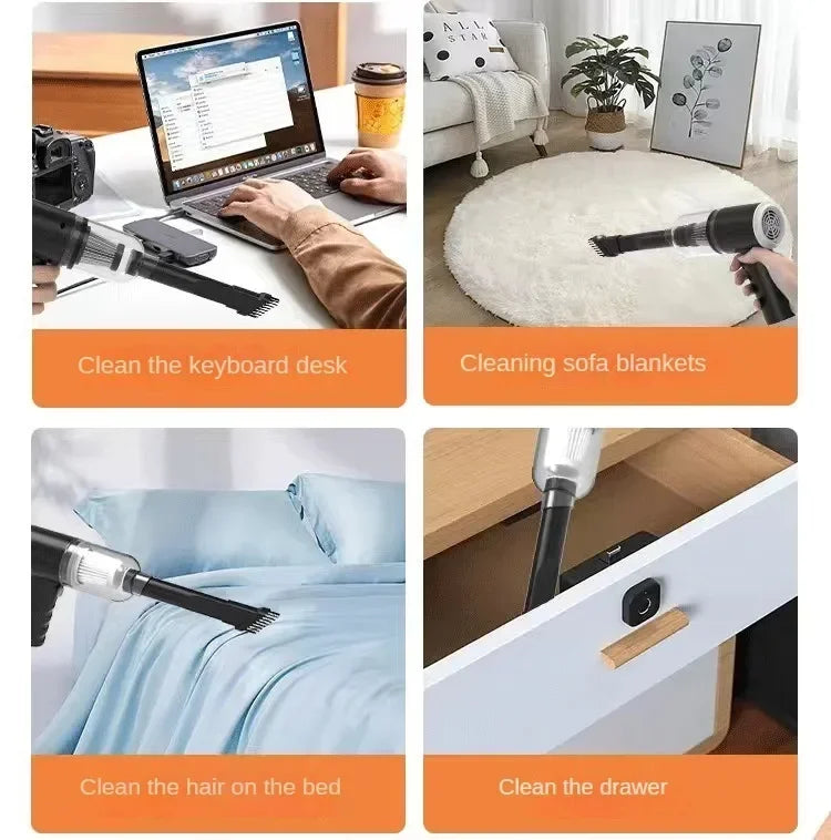 Xiaomi Aspirateur de voiture sans fil 2900000PA 120W Super puissant 3 en 1 humide et sec double usage portable