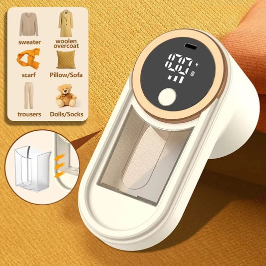 Rasoir anti-peluches électrique portable pour vêtements, écran LED, rechargeable, pour vêtements et tissus