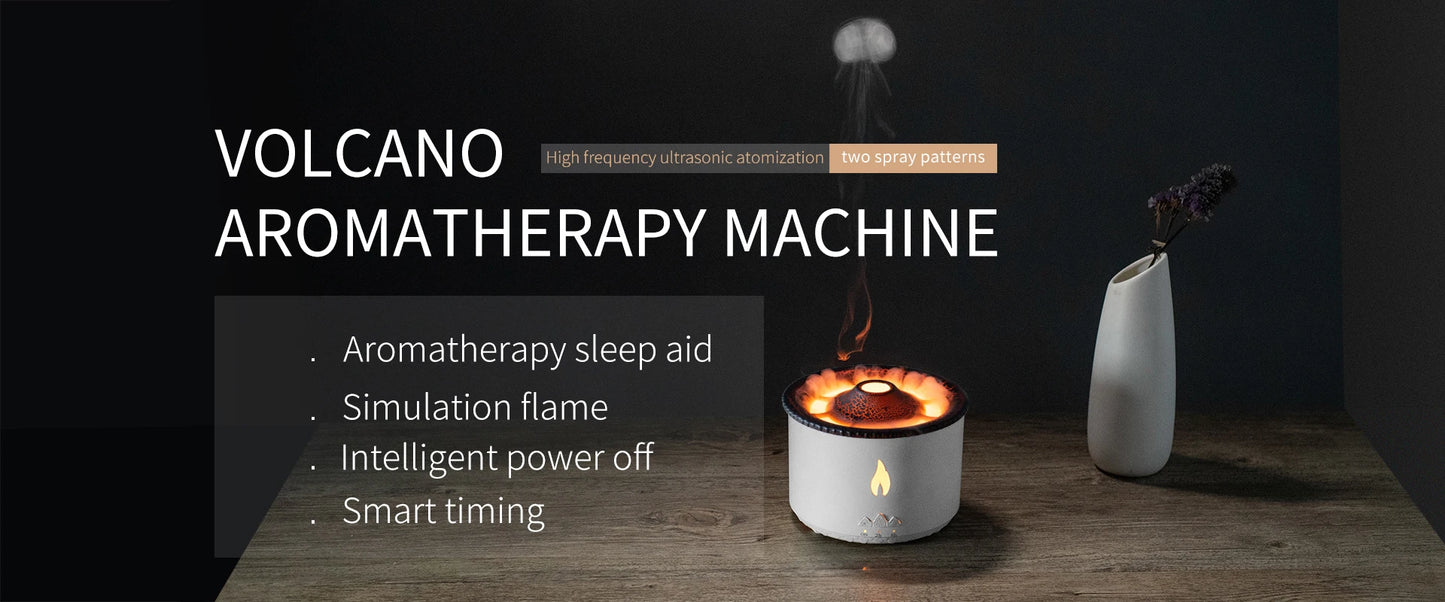 Diffuseur Flamme Volcan – Humidificateur et Parfum d’Ambiance