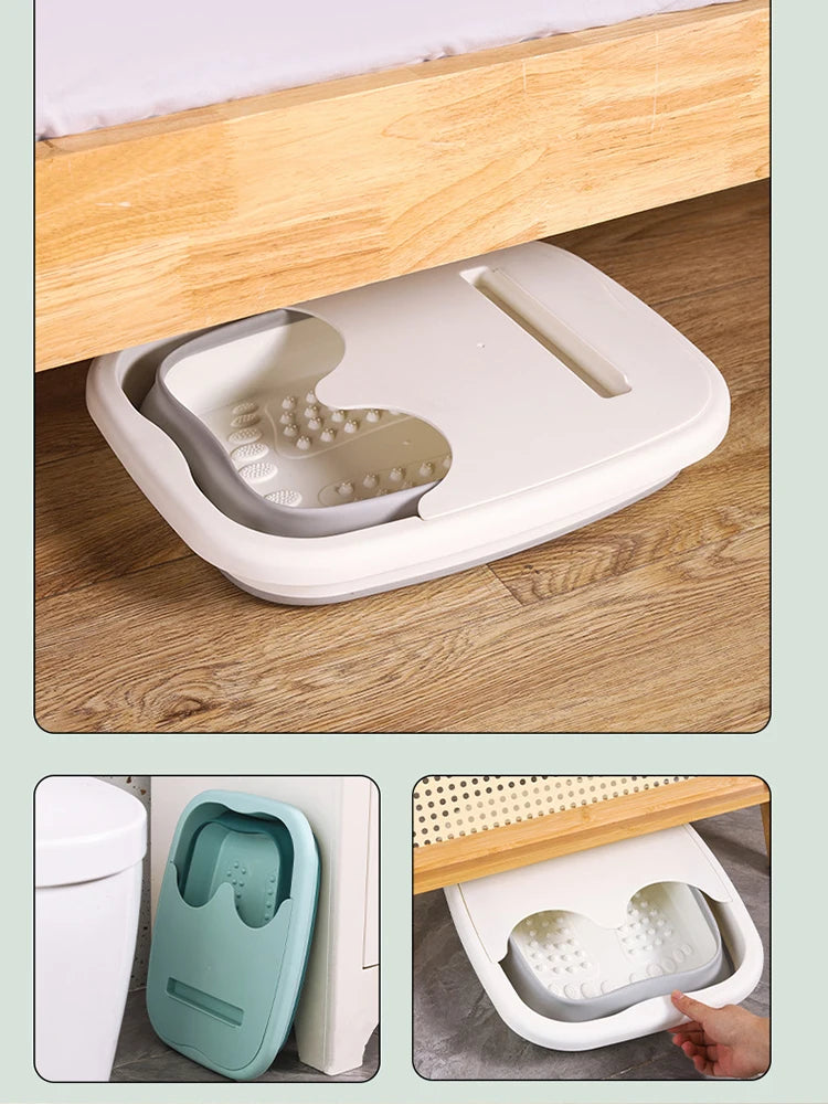 Bain de Pieds Pliable – Bassin de Massage et Spa à Domicile