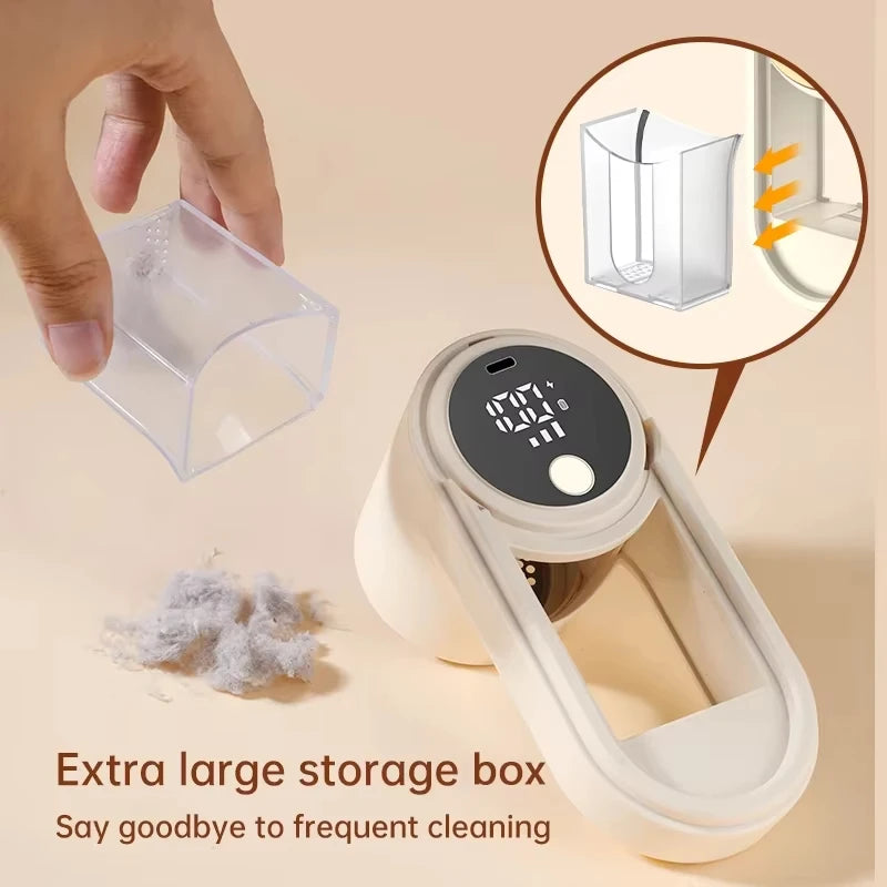 Rasoir anti-peluches électrique portable pour vêtements, écran LED, rechargeable, pour vêtements et tissus