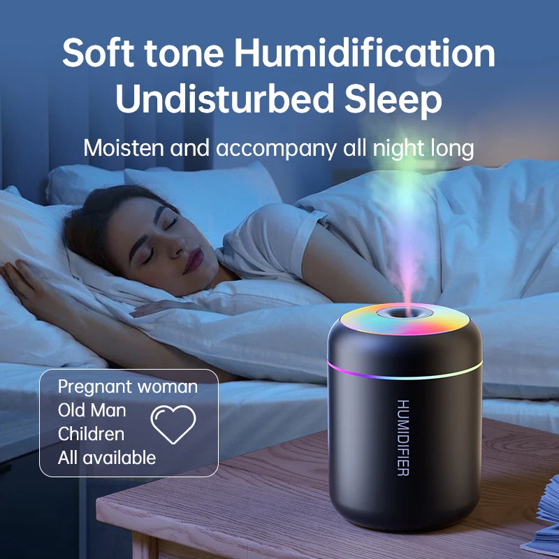 Mini humidificateur d'air 180 ml, diffuseur d'arômes électrique USB