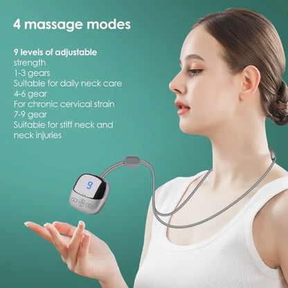 Masseur Cervical Intelligent – TENS/EMS, Chauffant et Portable
