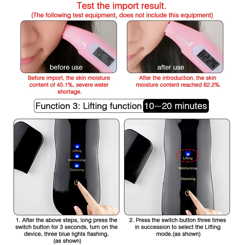 Appareil de Nettoyage Visage Ultrason – Anti-Points Noirs & Anti-Rides