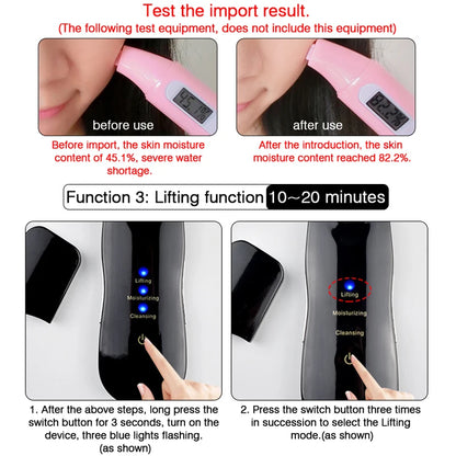 Appareil de Nettoyage Visage Ultrason – Anti-Points Noirs & Anti-Rides