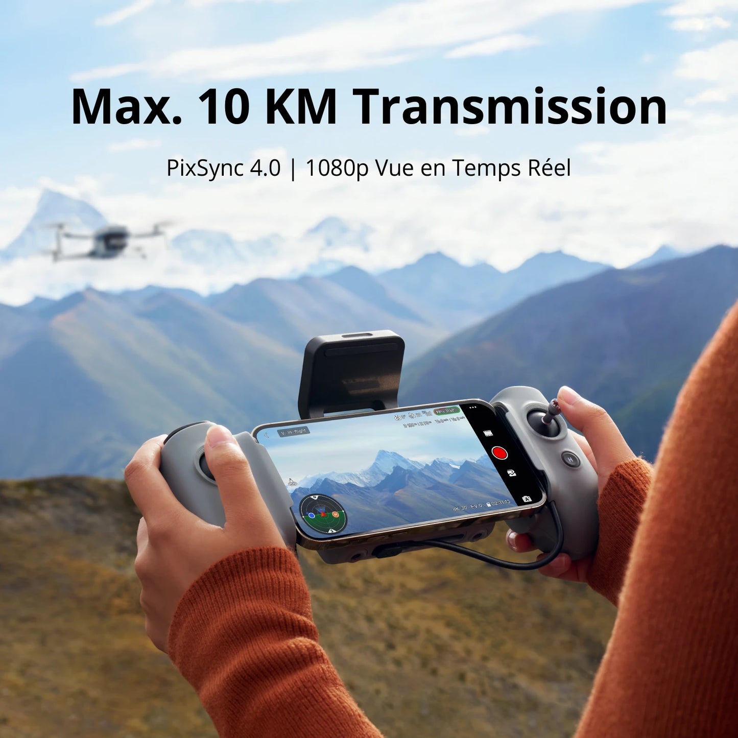 Drone à cardan 3 axes Potensic ATOM 2, vidéo 4K HDR, photo 8K