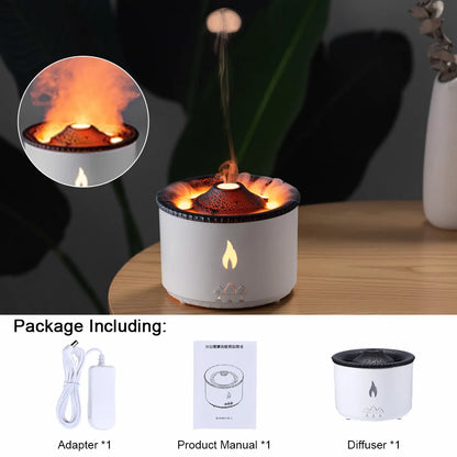 Diffuseur Flamme Volcan – Humidificateur et Parfum d’Ambiance
