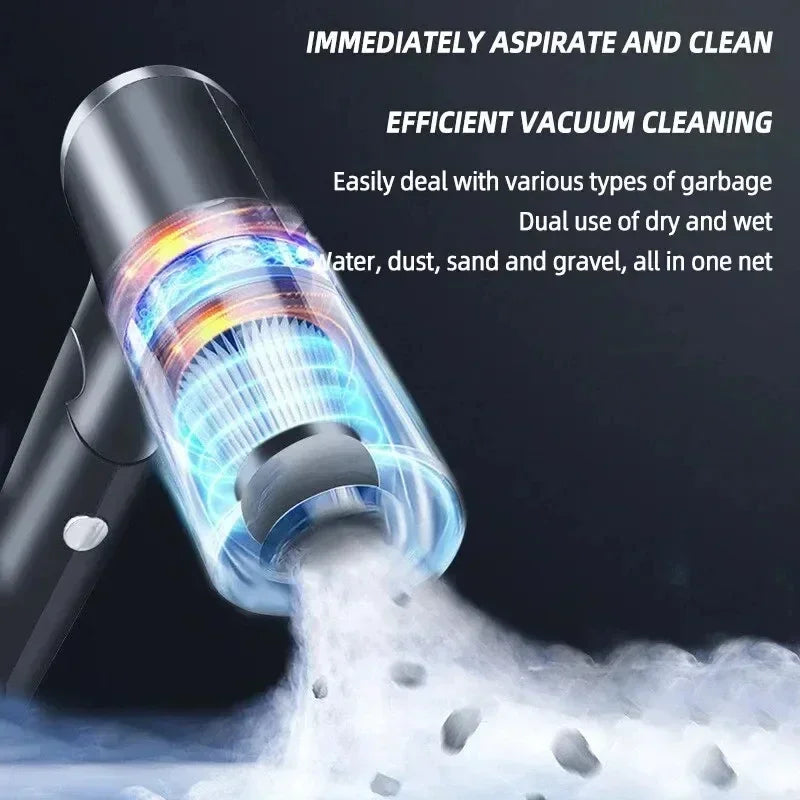 Xiaomi Aspirateur de voiture sans fil 2900000PA 120W Super puissant 3 en 1 humide et sec double usage portable