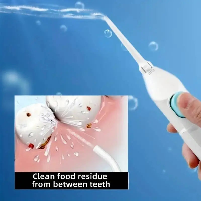 Irrigateur buccal haute pression domestique Dents portables Eau propre Fil dentaire Manuel Eau haute pression Cure-dent