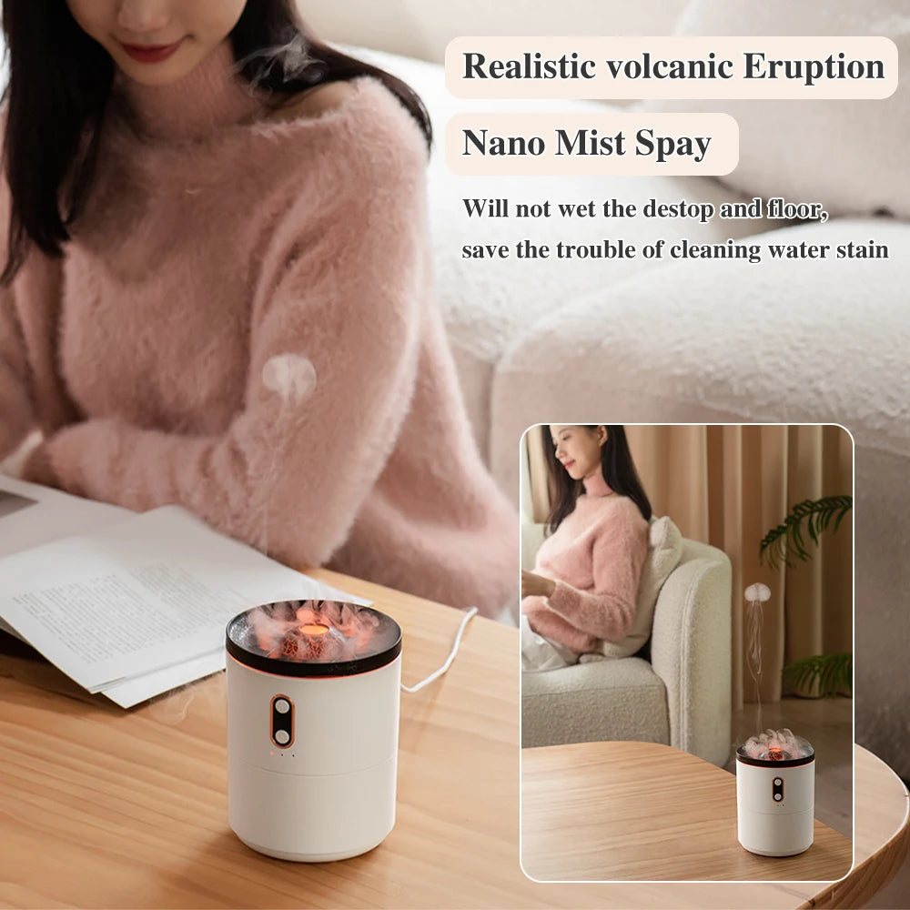Diffuseur Flamme Volcan – Humidificateur et Parfum d’Ambiance