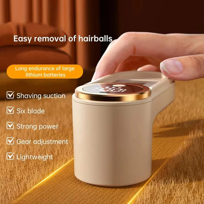 Rasoir anti-peluches électrique portable pour vêtements, écran LED, rechargeable, pour vêtements et tissus