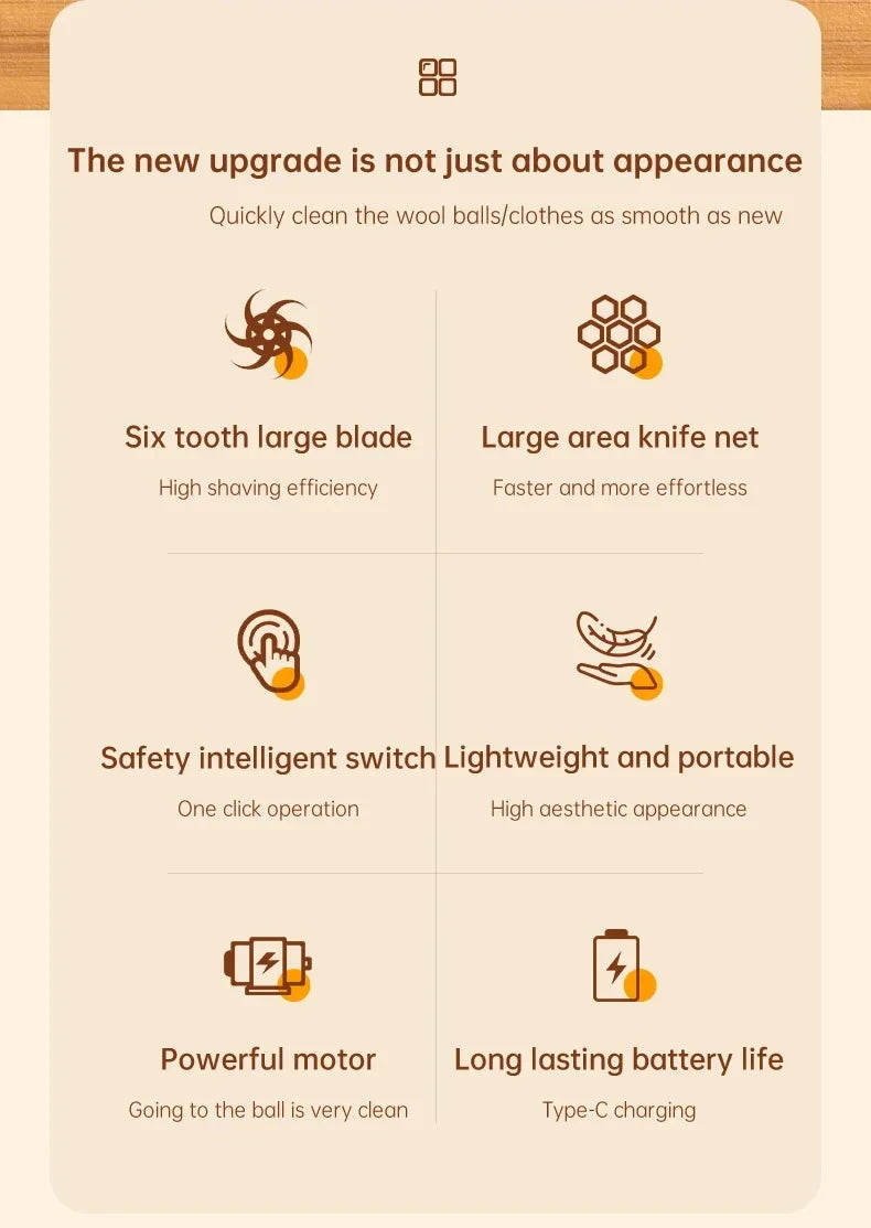 Rasoir anti-peluches électrique portable pour vêtements, écran LED, rechargeable, pour vêtements et tissus
