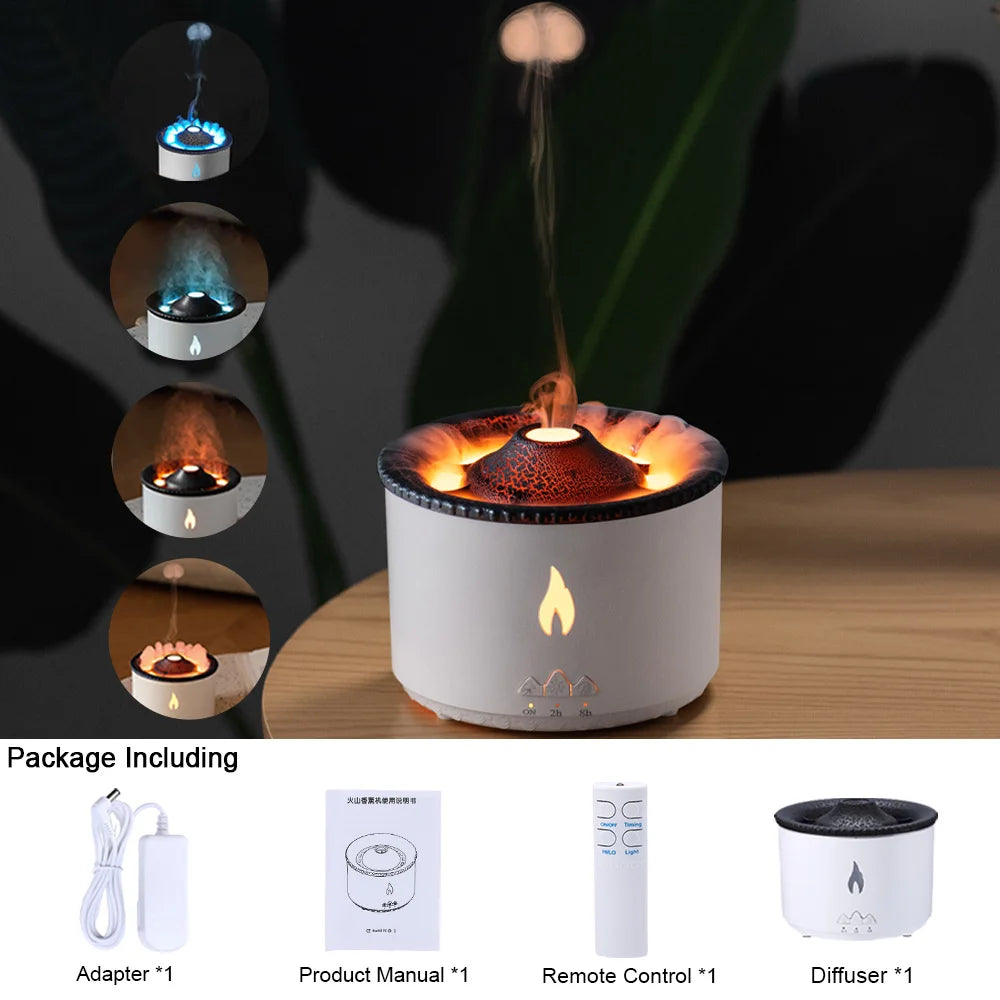 Diffuseur Flamme Volcan – Humidificateur et Parfum d’Ambiance