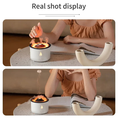 Diffuseur Flamme Volcan – Humidificateur et Parfum d’Ambiance
