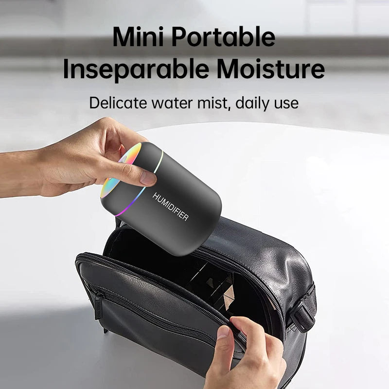 Mini humidificateur d'air 180 ml, diffuseur d'arômes électrique USB