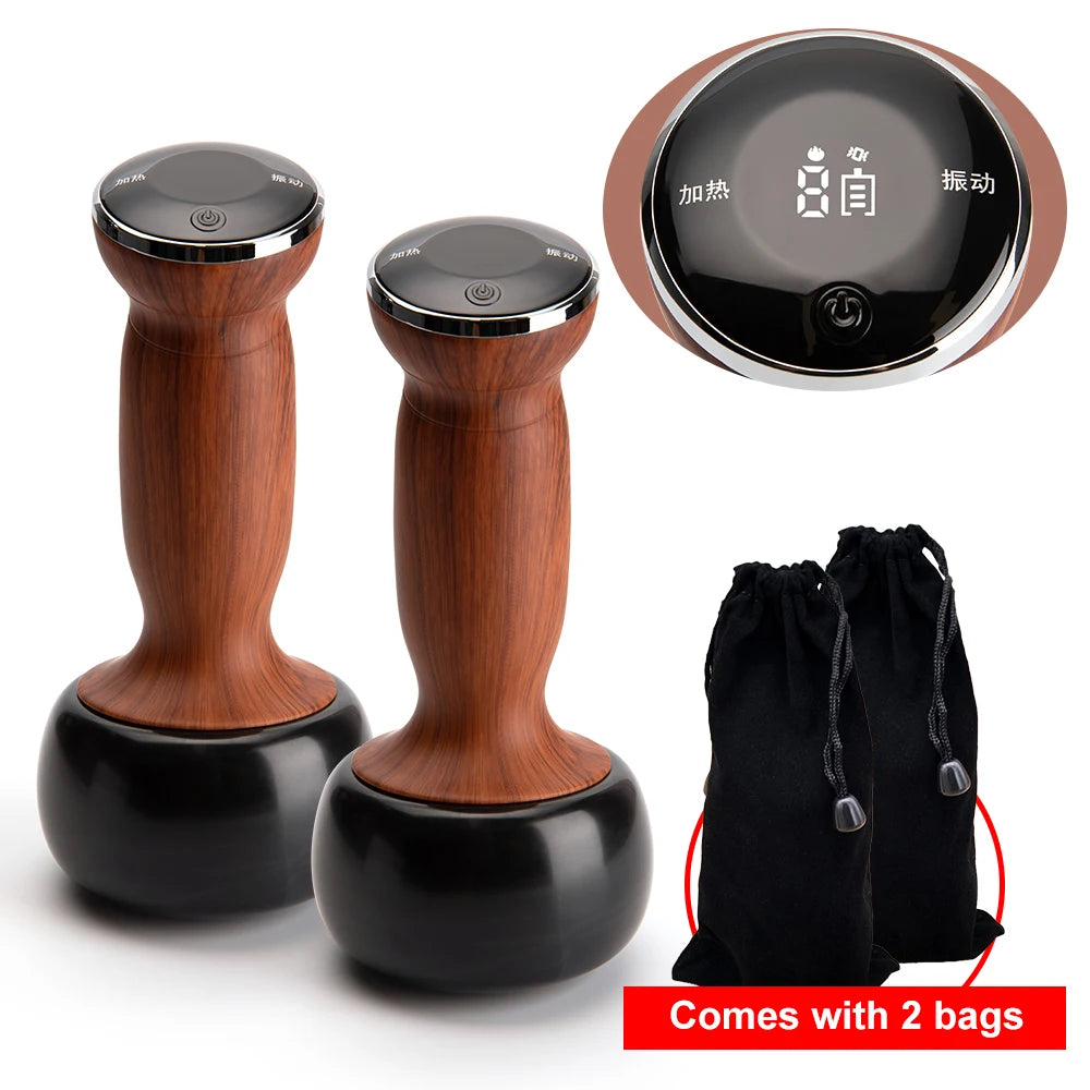 Appareil de Massage Chauffant Guasha – Sans Fil pour Dos, Cou et SPA Thérapie