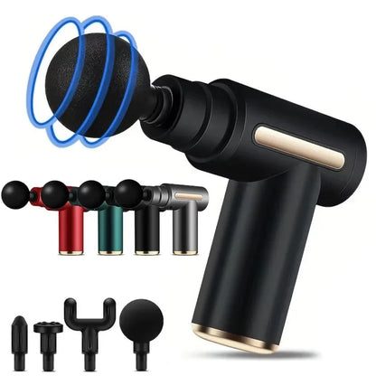 Pistolet de massage portable pour fascias 2027, mini appareil léger et réglable pour massage des tissus profonds, vitesse réglable, pour tout le corps