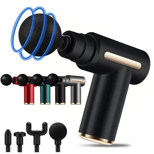 Pistolet de massage portable pour fascias 2027, mini appareil léger et réglable pour massage des tissus profonds, vitesse réglable, pour tout le corps