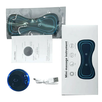 Mini masseur de cou électrique EMS, patch de massage pour les vertèbres cervicales et dorsales, 8 modes, soulage la fatigue musculaire