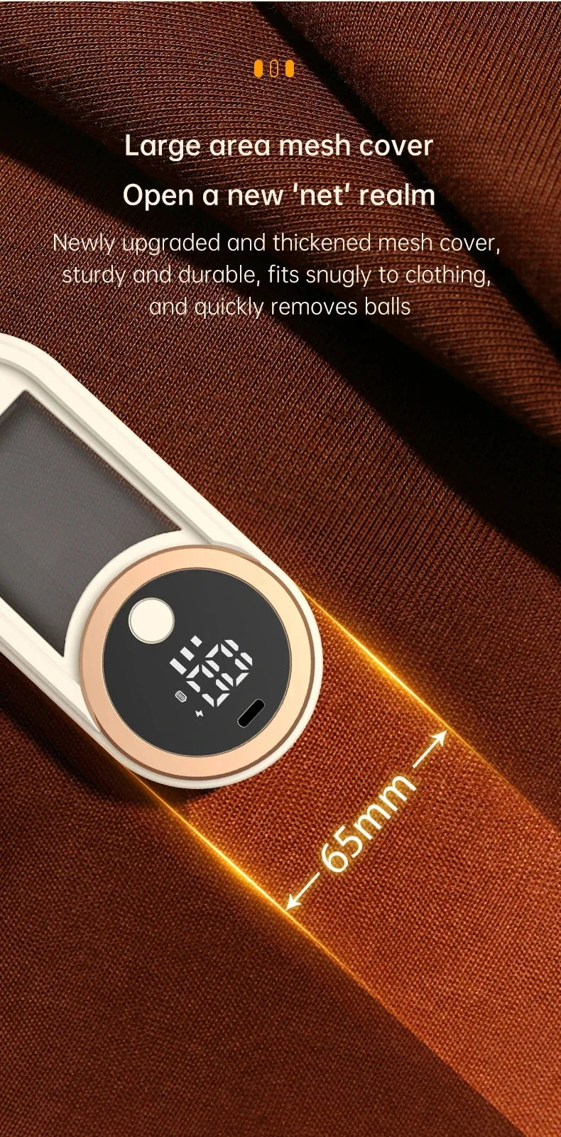 Rasoir anti-peluches électrique portable pour vêtements, écran LED, rechargeable, pour vêtements et tissus