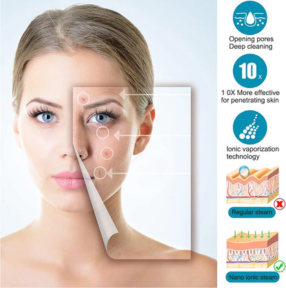 Facial Steamer for Face Facial Vaporizer Professional Face Steamer Hot Warm Mist Sprayer Moisturizing Portable Facial Steamer