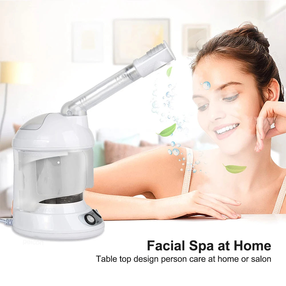 Facial Steamer for Face Facial Vaporizer Professional Face Steamer Hot Warm Mist Sprayer Moisturizing Portable Facial Steamer