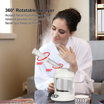 Facial Steamer for Face Facial Vaporizer Professional Face Steamer Hot Warm Mist Sprayer Moisturizing Portable Facial Steamer