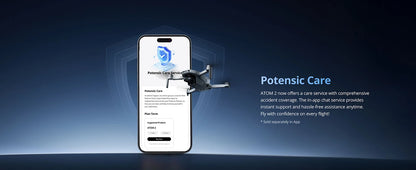 Drone à cardan 3 axes Potensic ATOM 2, vidéo 4K HDR, photo 8K