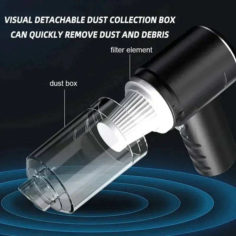 Xiaomi Aspirateur de voiture sans fil 2900000PA 120W Super puissant 3 en 1 humide et sec double usage portable